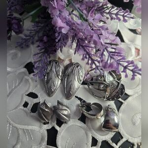 Silver-Tone Earring Bundle